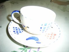 tasse et sous tasse décor enfant