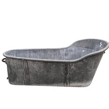 Tub ou baignoire en zinc époque XIXème