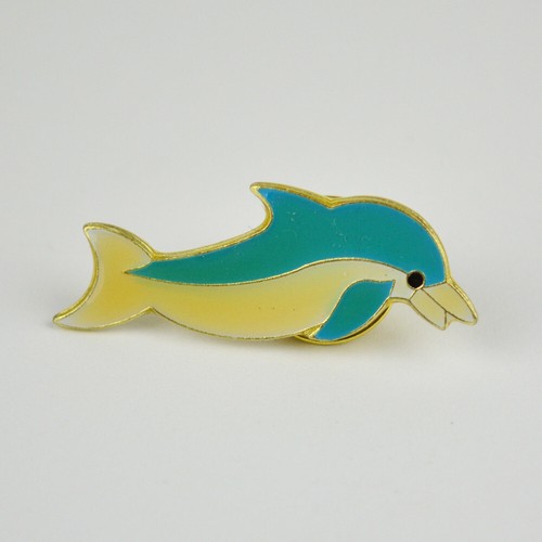 Broche émail dauphin flipper - Émail,