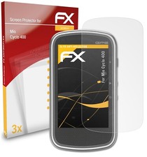 atFoliX 3x Film Protection d'écran pour Mio Cyclo 400 mat&antichoc