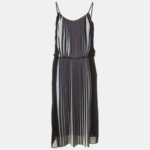 Robe midi crêpe plissée - robe, en