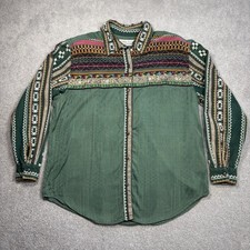 Karen Scott Green Aztec Button