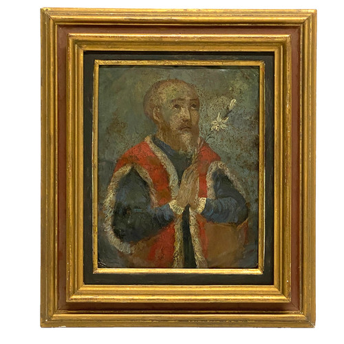 Ancien tableau religieux - ancien, huile