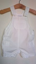 TRES JOLIE SALOPETTE ETE BLANCHE POUR GARCON    3 MOIS IDEE CADEAU !! 