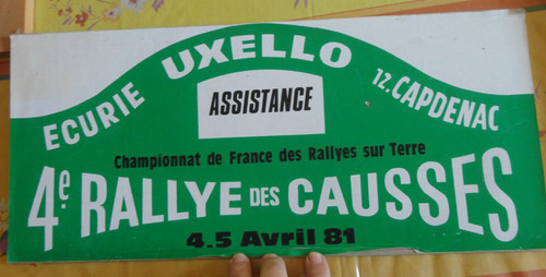 Ancienne plaque rallye - plaque,