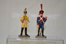 STARLUX EN PLOMB ARTILLEUR ET TROMPETTE CUIRASSIER