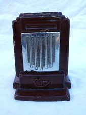 CINEY Money Bank Advertising Miniature Wood Burning Stove Enameled Cast Iron 