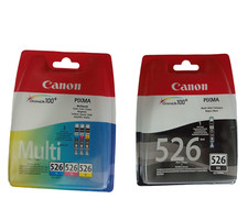 Cartouches d'encre d'imprimante Canon CLI-526 CMJ + N Pixma Series ChromaLife