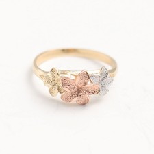 Bague En Or Texturé 10K