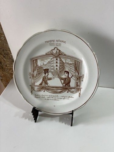 Ancienne assiette theatre - ancienne, de