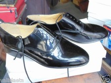 Chaussures cuir verni noir - cuir,