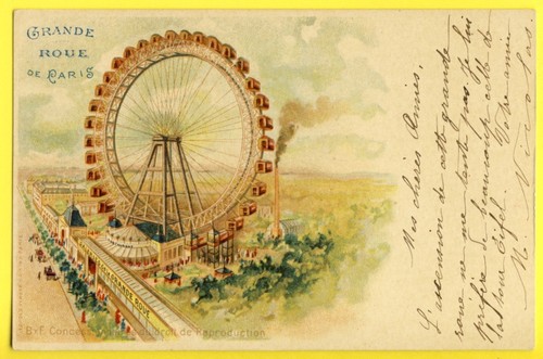 Cpa france rare superbe - france, litho