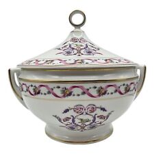 Soupière ronde Richard Ginori Rapallo avec couvercle 9,8" Impero Giulietta Do...