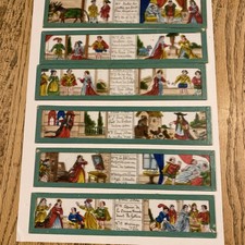 Série de 9 plaques en verre