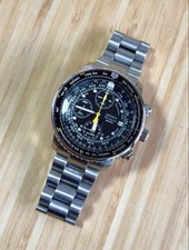 Montre Seiko Timegrapher Pilot Chronographe SNA411 7T62-0EB0 Occasion Bon état