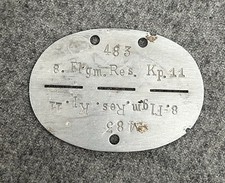 PLAQUE IDENTITÉ Flugmelde-Reserve-Kompanie 11 LUFT ALLEMAND ALLEMANDE WWII WW2