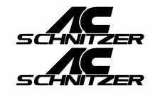 2 STICKERS AC SCHNITZER /FUN/ SPORT /MOTORSPORT 45x150mm