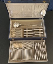 Ménagère métal argenté  Art Déco Argental  62 pièces