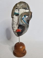 Masque en céramique raku