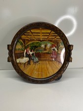 Plateau rond décors alsaciens