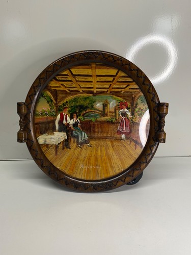 Plateau rond décors - , alsaciens