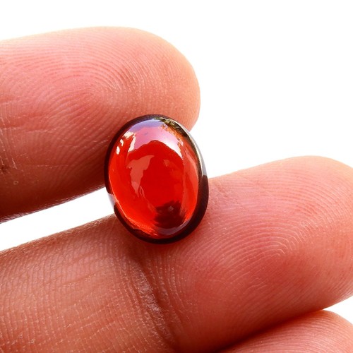 Cabochon grenat rouge - , naturel