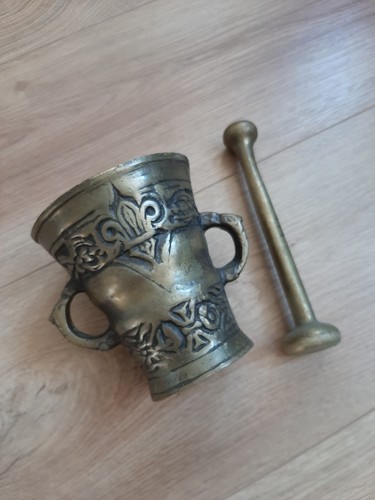 Ancien mortier son pillon - ancien, et