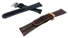 Bracelet montre en cuir de