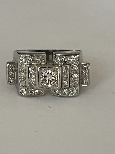 6996 bague tank platine - 6996-,
