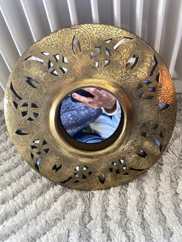 Miroir soleil vintage laiton - miroir,