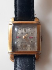 Rare montre ancienne de marque Benrus cadran décoré de strass
