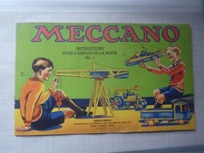 MECCANO -INSTRUCTIONS POUR
