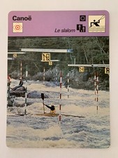 CARTE EDITIONS RENCONTRE 1980 / CANOË - LE SLALOM