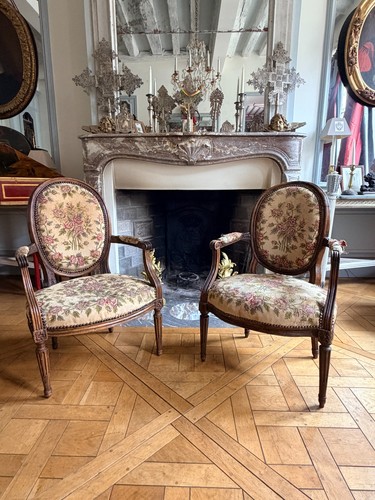 Paire fauteuils cabriolet - paire, de
