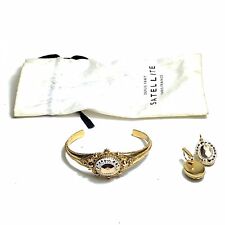 Superbe Parure Bracelet  Et Boucles D’oreilles Satellite Paris