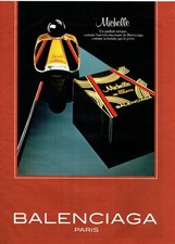 Publicité Advertising 099  1978  eau toilette femme Michelle par Balenciaga