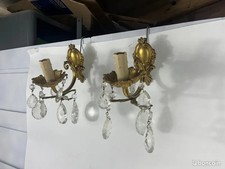 2 Applique 1 branche en Laiton