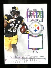 Le'Veon Bell 2015 National Treasures Steel Curtain Jersey Steelers Mint 31371