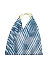 Maison Martin Margiela White Blue Trompe l’oeil Japanese Bag Medium Size