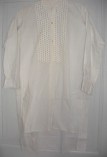 Ancienne chemise homme à plastron en coton fin