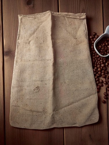 Sac toile jute ancien - sac,