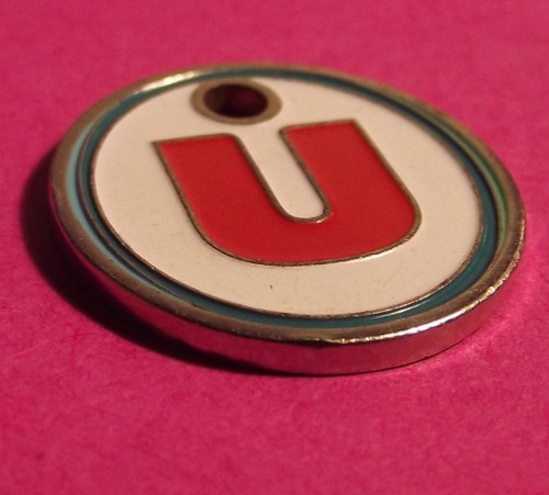 Jeton caddie metal - jeton, ♦"u"