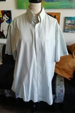 Chemise manche courte Bleu ciel Taille XL 3940 Marque Carlo Filati