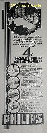 Publicite 1928 philips - 1928,