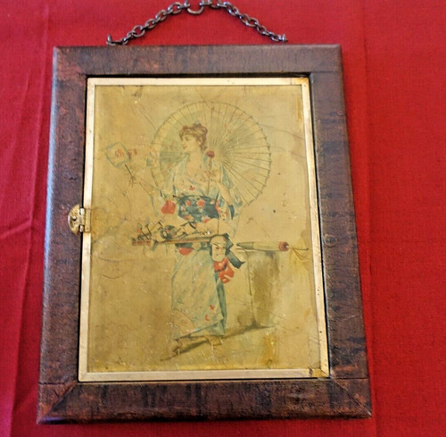 Miroir triptyque ancien art - miroir,