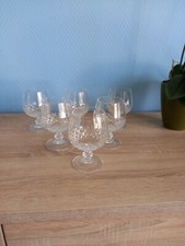 6 verres à Cognac cristal d'arques modèle Longchamp