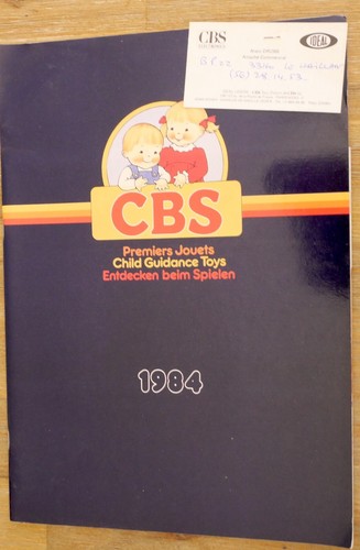 Cbs catalogue 1984 jouets - cbs,