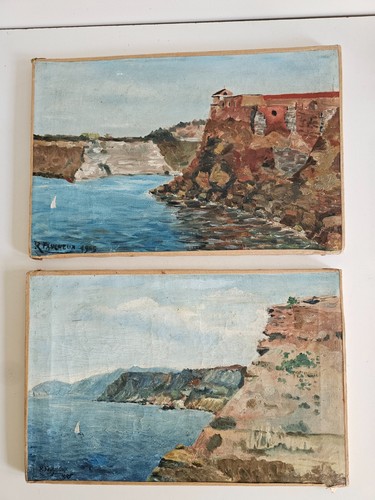 Ensemble tableaux huiles - 2,