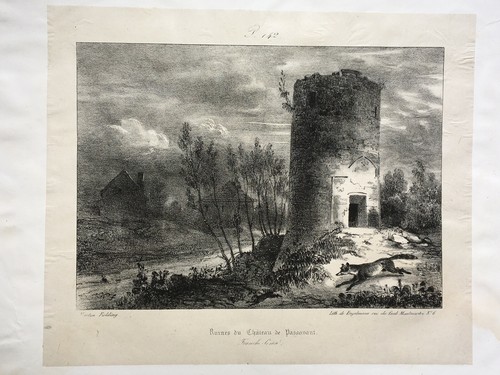 Chateau passavant lithographie - passavant,