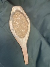Ancien Moule A Beurre Bois Art